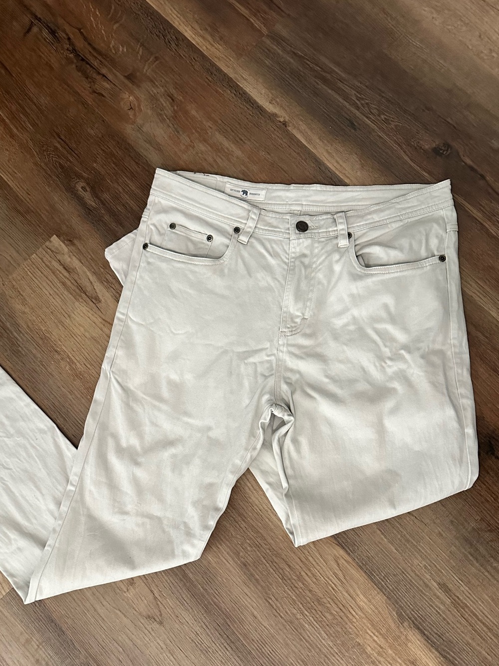 Men's Slim Straight White Jeans - Unbranded Classic Fit